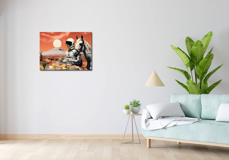 Obraz 70x50cm Obiad na Marsie zdjęcie 2