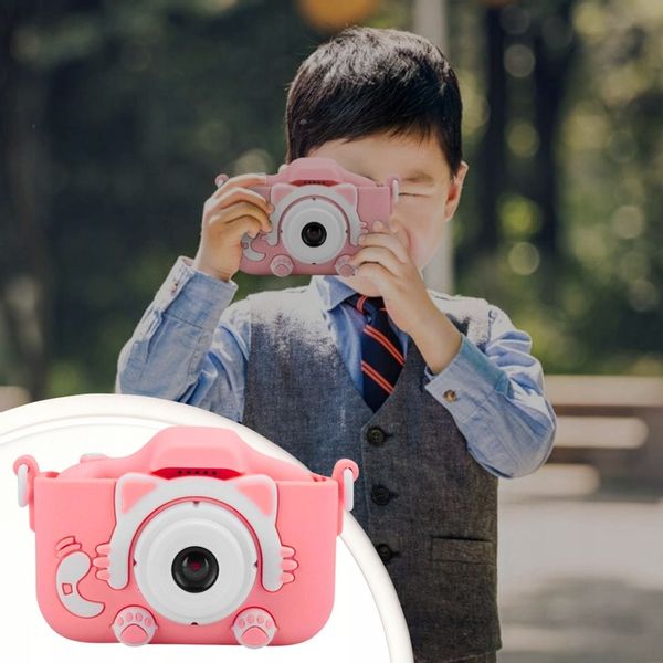 APARAT CYFROWY DLA DZIECI KOTEK Z KARTĄ PAMIĘCI FOTGRAFICZNY + GRATIS zdjęcie 3