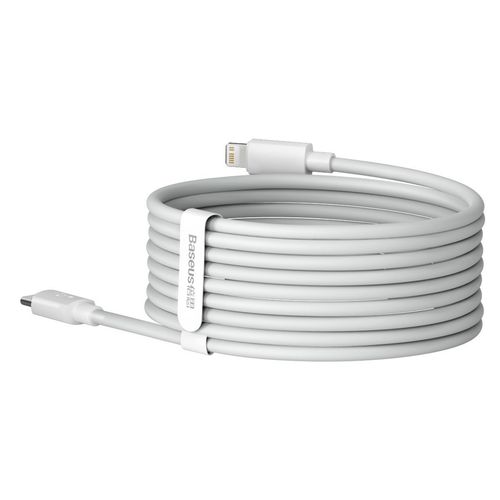 kabel usb-c do lightning baseus simple wisdom, pd, 20w, 1.5m (biały) 2szt. na Arena.pl