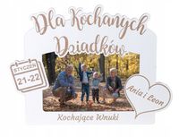 Ramka na Dzień Babci i Dziadka DLA KOCHANYCH
