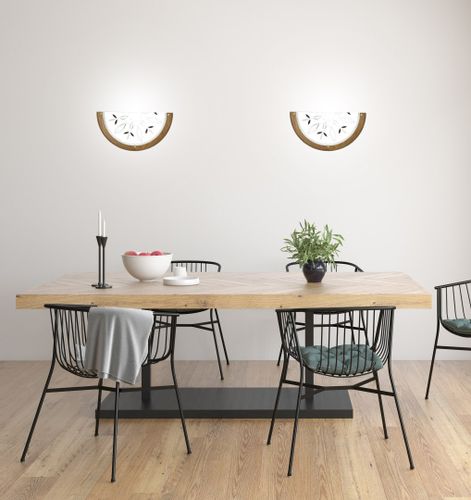 Rustica plafon 0,5 drewno standard 1x60 w E27 dąb indeks obi na Arena.pl