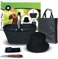 zestaw grzybiarza NA GRZYBY z Koszyk Nóż Kapelusz na Prezent Urodziny