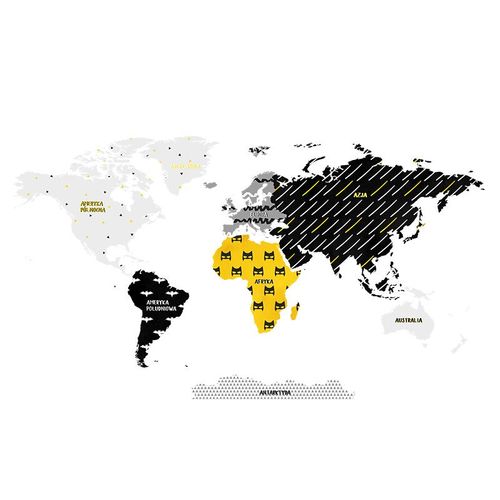 Naklejka Mapa Świata Superbohater DK330 L na Arena.pl