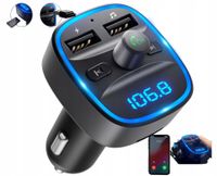 Transmiter Samochodowy Bluetooth 5.1 Fm 2X Usb Transmiter Wielofunkcyjny