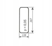 szyba przednia dolna ciągnika Ursus C-360 kabina czeska stary typ