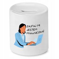 Skarbonka Dla Prawnika Zaufaj Mi Jestem Prezent Z Nadrukiem Ze Zdjęciem