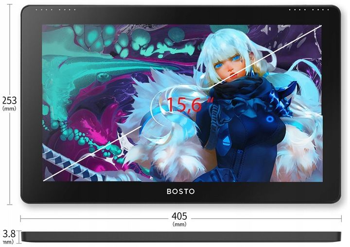 Tablet graficzny BOSTO 16HD 15.6'' LCD z piórem zdjęcie 2