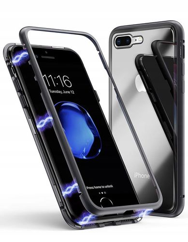 Iphone 7+ / 8+  Plus Etui Case 360 Magetic Metal na Arena.pl