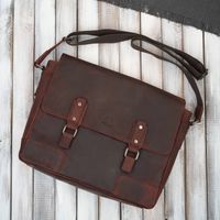 torba skórzana męska na ramię na laptopa brązowa vintage paolo peruzzi