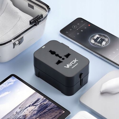 PRZEJŚCIÓWKA ADAPTER PODRÓŻNY CAŁY ŚWIAT GNIAZDKA UK USA EU ŁADOWARKA na Arena.pl