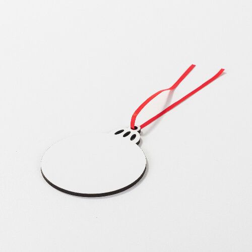 Dwustronna zawieszka z MDF-u do sublimacji - bombka na Arena.pl