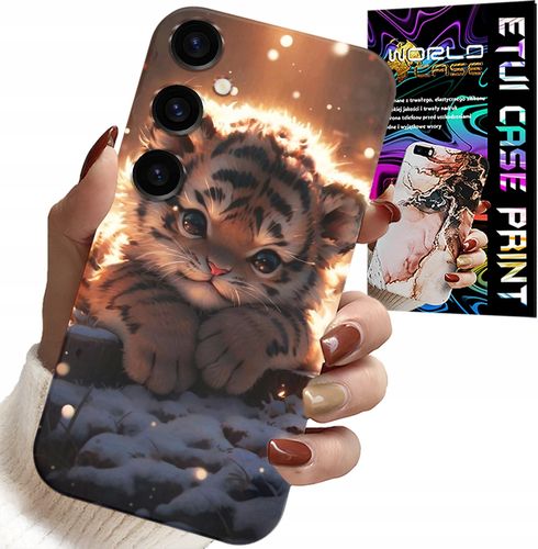 ETUI DO SAMSUNG GALAXY S24 - Z NADRUKIEM SŁODKI TYGRYSEK OBUDOWA CASE na Arena.pl