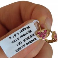 KOLCZYKI DLA DZIEWCZYNKI SREBRNE SERDUSZKA SREBRO ANGIELSKIE PRÓBA 925