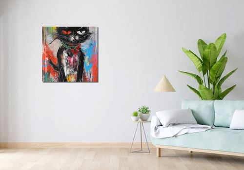 Obraz 70x70cm Gburowaty Kiciak na Arena.pl