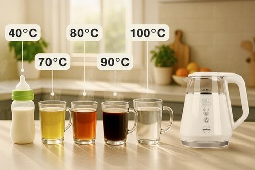 Czajnik bezprzewodowy z regulacją temperatury C505B Eldom 1100W 1L na Arena.pl