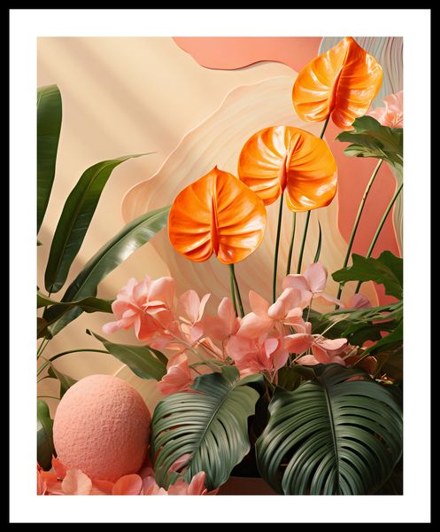 Plakat 40x50cm Pomarańczowy Raj zdjęcie 3
