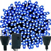 500 LED LAMPKI ŚWIATEŁKA CHOINKOWE NIEBIESKIE WEWNĘTRZNE ZEWNĘTRZNE MOCNE