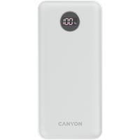 canyon powerbank pb-2002 led 20000 mah pd 20w qc 3.0 biały