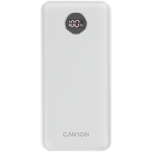canyon powerbank pb-2002 led 20000 mah pd 20w qc 3.0 biały