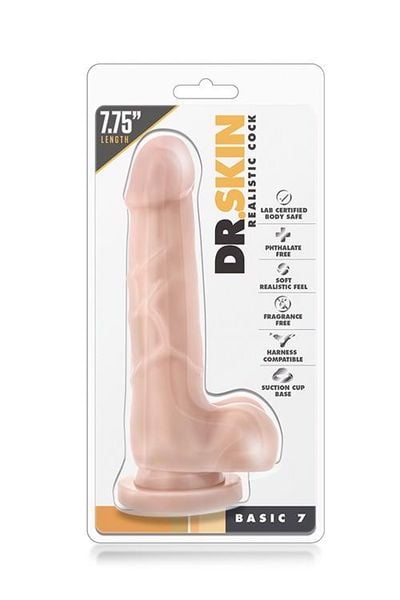 DR. SKIN REALISTIC COCK BASIC 7 FLESH zdjęcie 1