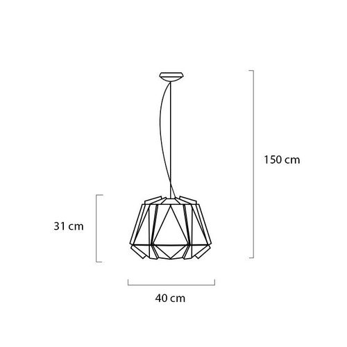 Lampa wisząca ORIGAMI 40 na Arena.pl