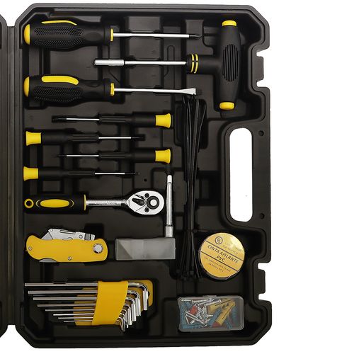 Zestaw narzędzi walizka narzędziowa 111 elementów klucze wkrętaki bity na Arena.pl