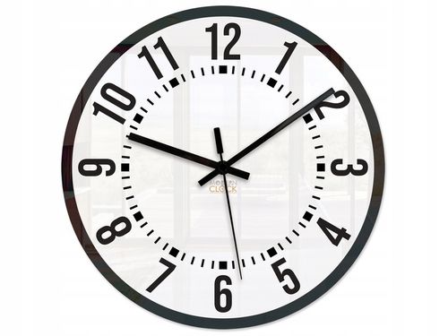 Zegar ścienny Oskar cichy czytelny nowoczesny Loft na Arena.pl