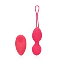vibrating egg with remote control   strawberry red