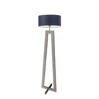 Designerska lampa stojąca do salonu z drewna BALI