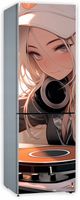Mata magnetyczna magnes ozdobny tapeta na lodówkę DZIEWCZYNA ANIME 171x61