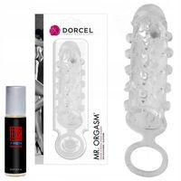 Nakładka na penisa z wypustkami i feromony gratis.