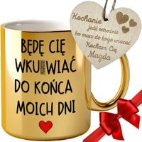 PREZENT NA DZIEŃ KOBIET ZESTAW KUBEK ZAWIESZKA PREZENT DLA MĘŻA ŻONY GRAWER