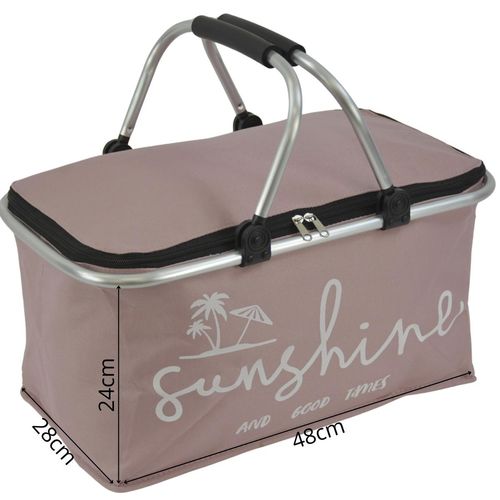 KOSZYK TURYSTYCZNY SKŁADANY TERMICZNY 35L REDCLIFFS RÓŻ na Arena.pl