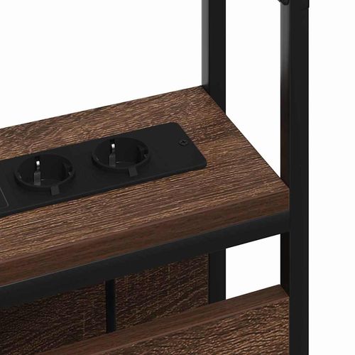 Zagłówek do przechowywania z półką Brązowy dąb 150 cm na Arena.pl