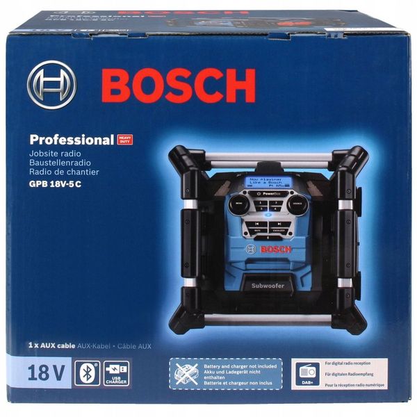 RADIO BUDOWLANE GPB 18V-5 C BOSCH Bluetooth zdjęcie 3