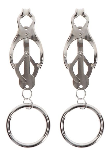 Butterfly Clamps With Ring Silver zdjęcie 5
