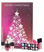 KALENDARZ ADWENTOWY DLA KOBIET MAKE UP Z KOSMETYKAMI ZESTAW DO MAKIJAŻU