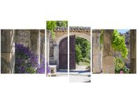 120CM 55 OBRAZ 4 ELEM STARE OPACTWO ST HILAIRE ŚCIENNY