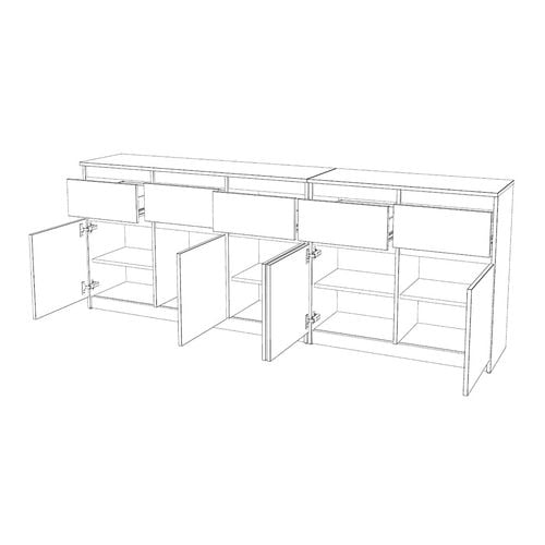 Komoda Biała Połysk Młodzieżowa 5 Szuflad Best Oleksa 200cm Pojemna Szafka na Arena.pl