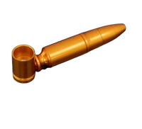 Fajka Metalowa Rozkładana w Kształcie Naboju Lufka Fifka Złota