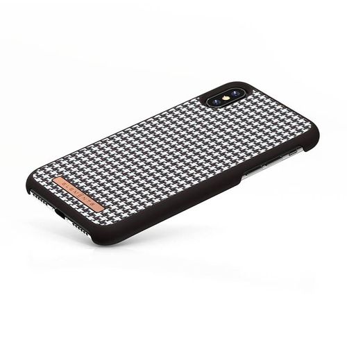 Nordic Elements Saeson Idun - Materiałowe etui iPhone Xs / X (Dark Brown Pattern 2) na Arena.pl