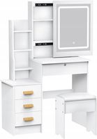 Toaletka 1X biały białe 84 x 136 x 44 cm