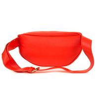 Czerwona Saszetka Damska Przez Ramię Na Pasku Modna Trójkąty I07