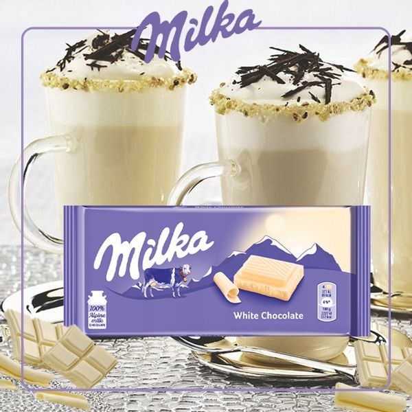 MILKA CZEKOLADA WHITE 4x100G zdjęcie 2