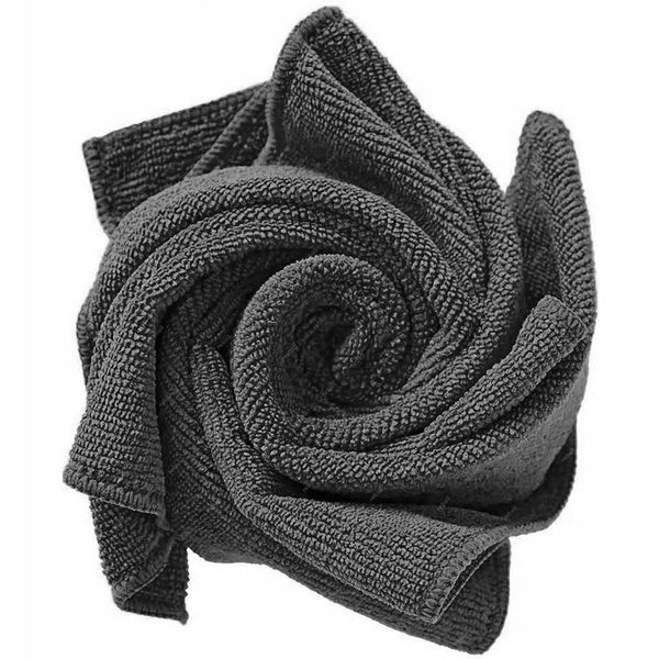 5X RĘCZNIK ŚCIERECZKA Z MIKROFIBRY DO MYCIA OSUSZANIA AUTA 300g 30cm BLACK zdjęcie 1