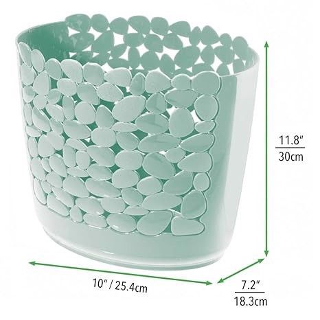 Kosz na śmieci z motywem kamyków miętowy 2szt na Arena.pl