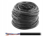 KABEL KOMPUTEROWY - SKRĘTKA UTP CZARNY 100M