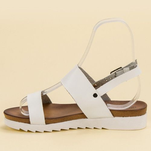 Białe Sandały Płaskie r.39 na Arena.pl