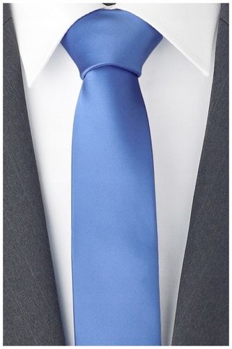 GŁADKI GRANATOWY Żakardowy Krawat Męski 7cm do Garnituru Jednokolorowy rr14 na Arena.pl