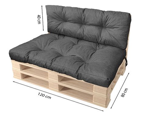 PODUSZKI NA PALETY MATERAC 120X80X40 KOMPLET na Arena.pl